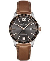 Certina Men's Swiss Automatic Ds-8 Brown Leather Strap Watch 41mm