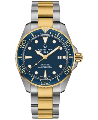 Certina Men's Swiss Automatic Ds Action Diver Two-Tone Stainless Steel Bracelet Watch 43mm