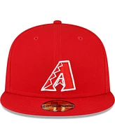 Men's New Era Red Arizona Diamondbacks Sidepatch 59FIFTY Fitted Hat