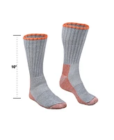 RefrigiWear Men's Leather Boot Sock - Merino Wool, Moisture-Wicking, Reinforced Toe & Heel, Arch Support