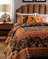 Greenland Home Fashions Audrey Floral Print 3 Piece Quilt Set