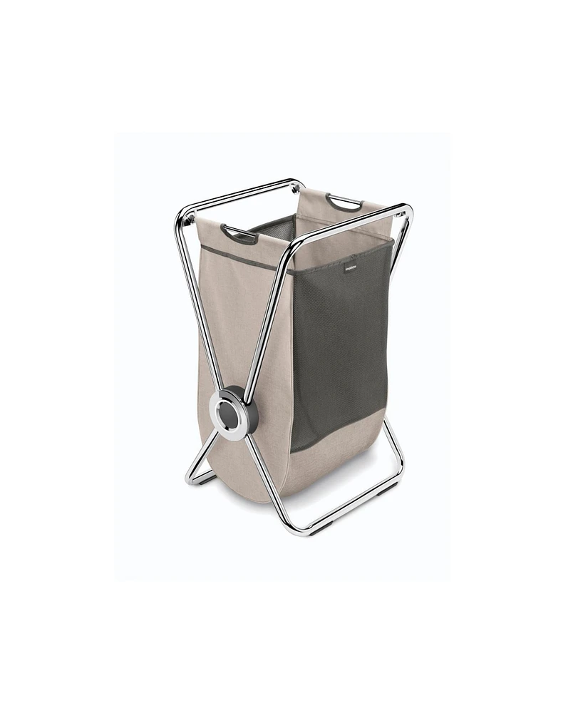 simplehuman Single X-Frame Laundry Hamper, Removable Laundry Bag