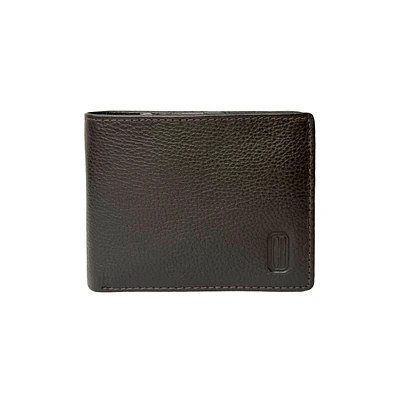 Club Rochelier Men's Slim Wallet with Zippered Pocket