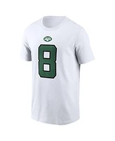 Men's Nike Aaron Rodgers White New York Jets Player Name and Number T-shirt