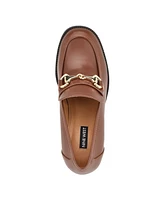 Nine West Women's Koolo Bit Slip-On Block Heel Loafers