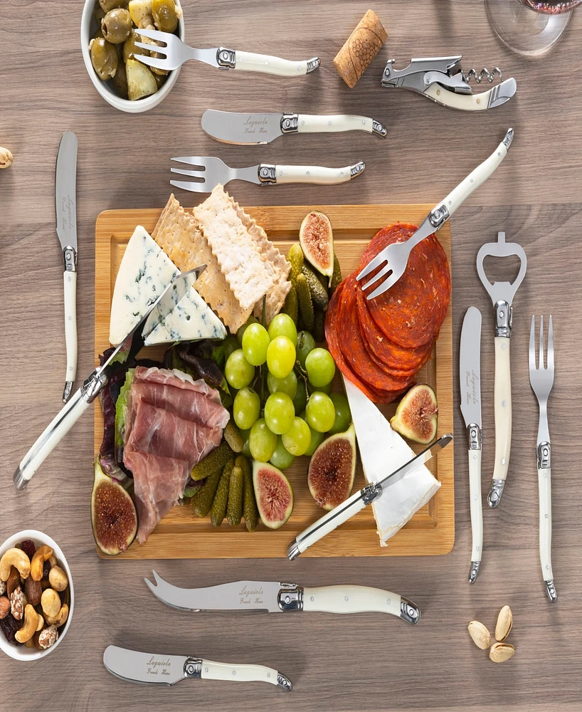 French Home Laguiole Ultimate 13-Piece Charcuterie and Barware Set with Handles
