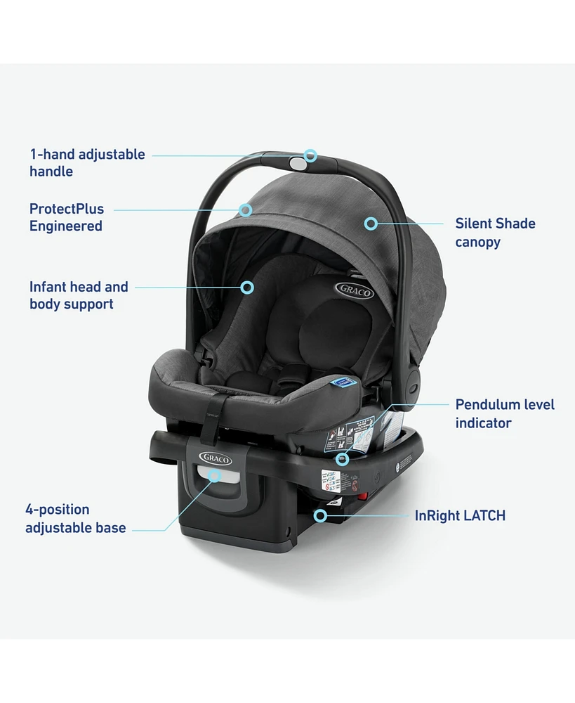 Graco SnugRide Dlx Baby Car Seat Featuring Load Leg Technology