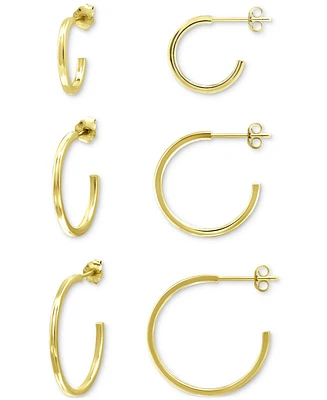 Giani Bernini 3-Pc. Set Graduated Hoop Earrings, Created for Macy's