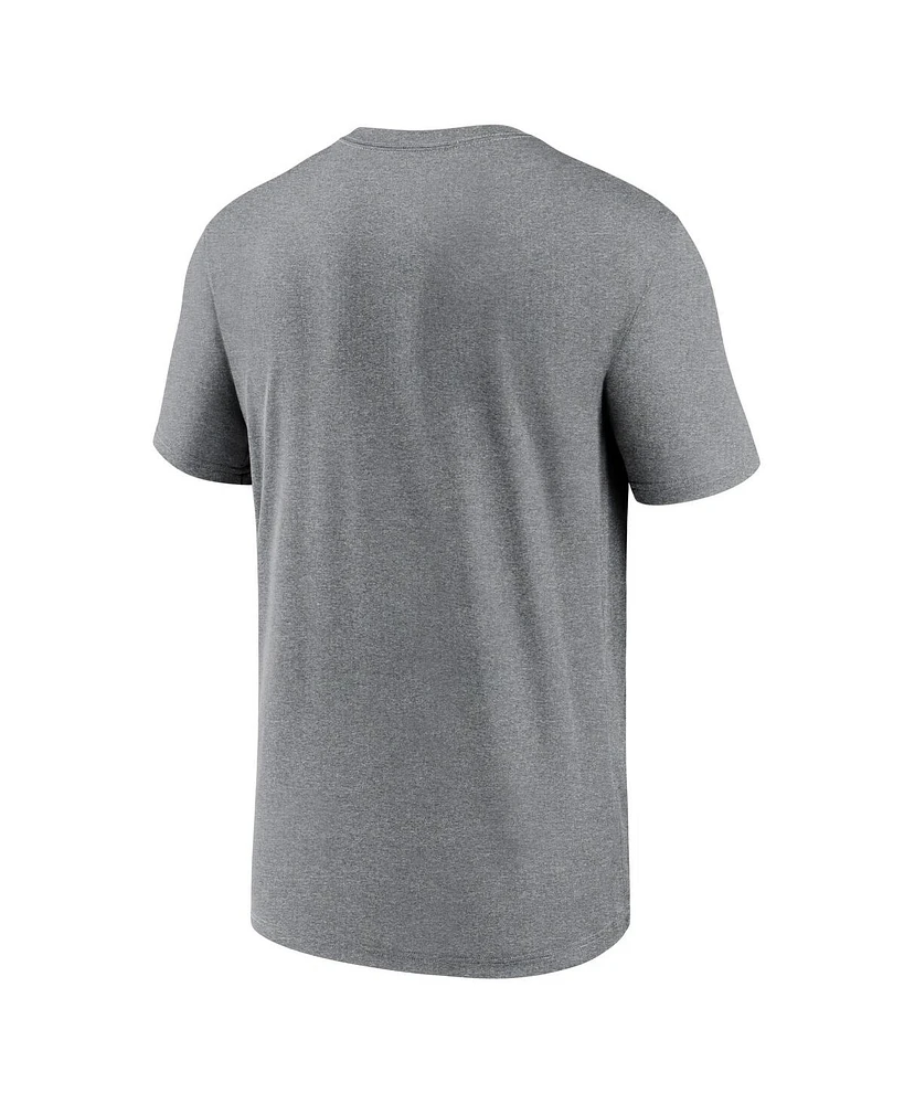 Men's Nike Heather Gray New York Giants Legend Team Shoutout Performance T-shirt