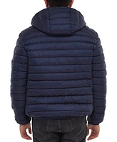 Men's Light Weight Quilted Hooded Puffer Jacket Coat