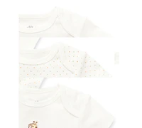 Little Me Baby Boys or Girls Giraffe Bodysuits, Pack of 3