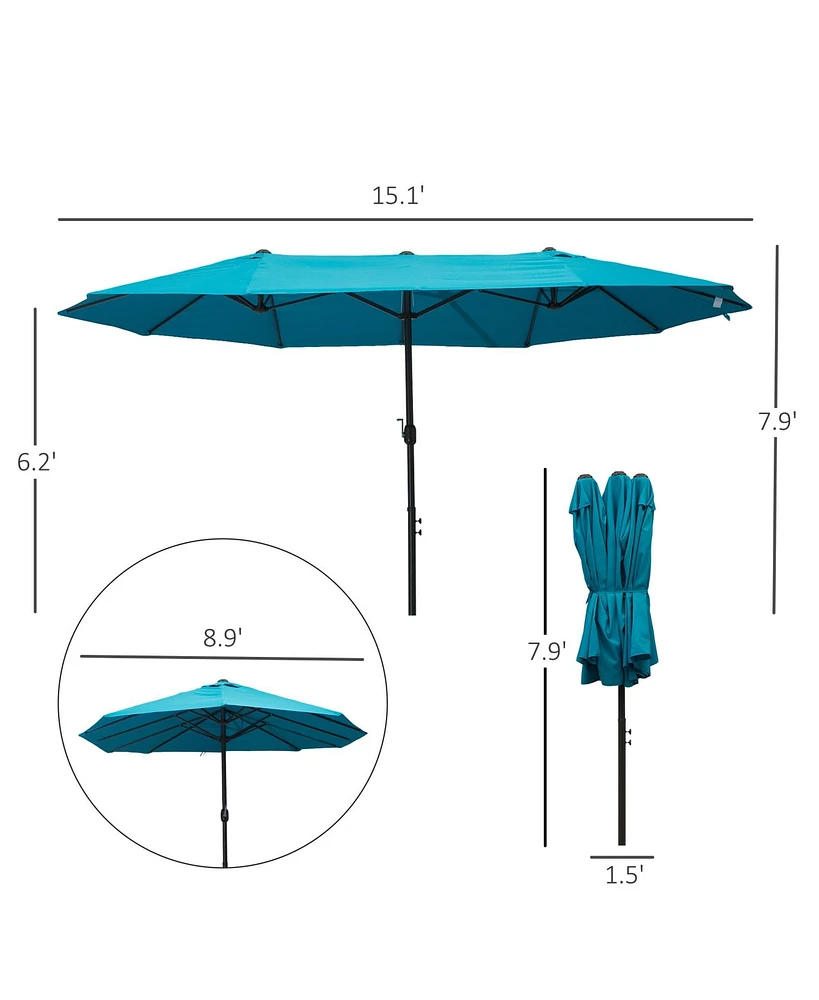Outsunny Extra Large 15ft Patio