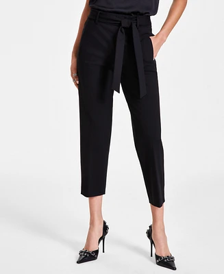 Bar Iii Women's Tie Front Capris Pants, Created for Macy's