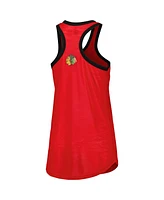Women's G-iii 4Her by Carl Banks Red Chicago Blackhawks First Base Racerback Scoop Neck Tank Top