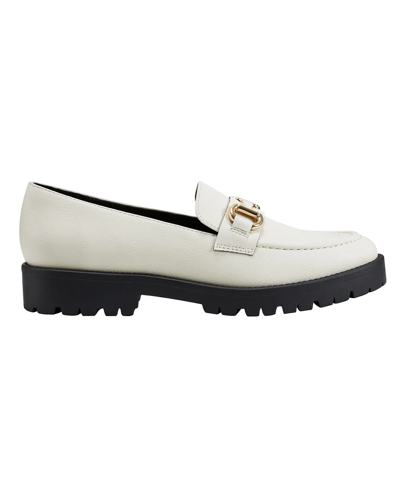 Bandolino Women's Franny Lug Sole Hardware Loafers
