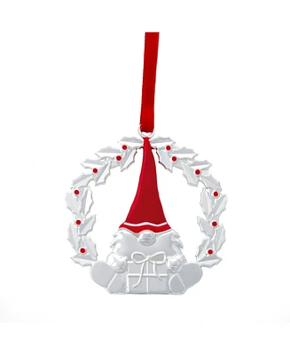 Nambe Gnome Wreath Ornament