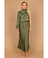 Petal and Pup Women's Amelie One Shoulder Maxi Dress