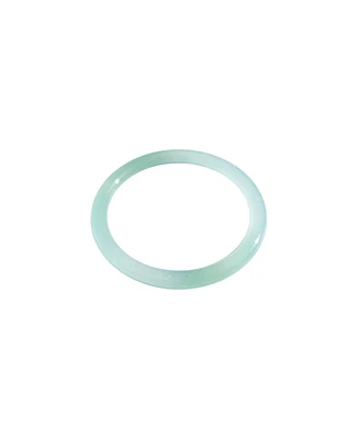 Pond — Cyan skinny round jade stone bangle