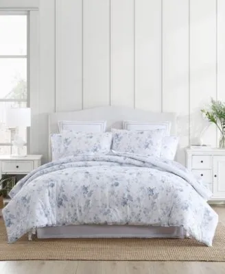 Laura Ashley Belinda Cotton Reversible Comforter Set