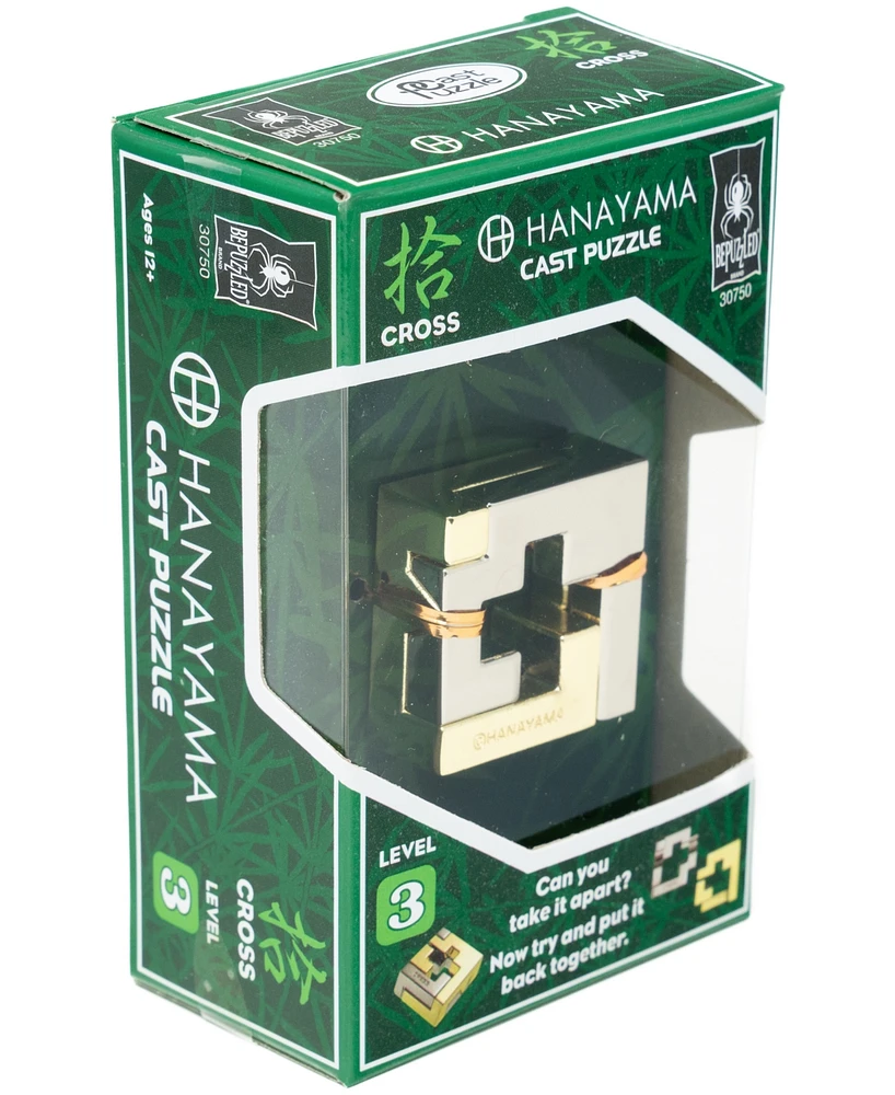 Bepuzzled Hanayama Level 3 Cast Puzzle, Cross