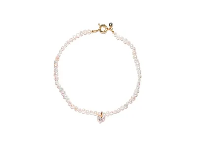 Freshwater Pearls Heart Pendant Lola Necklace 17" For Women
