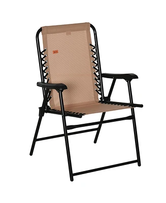 Outsunny Folding Suspension Chair for Patio & Camping,