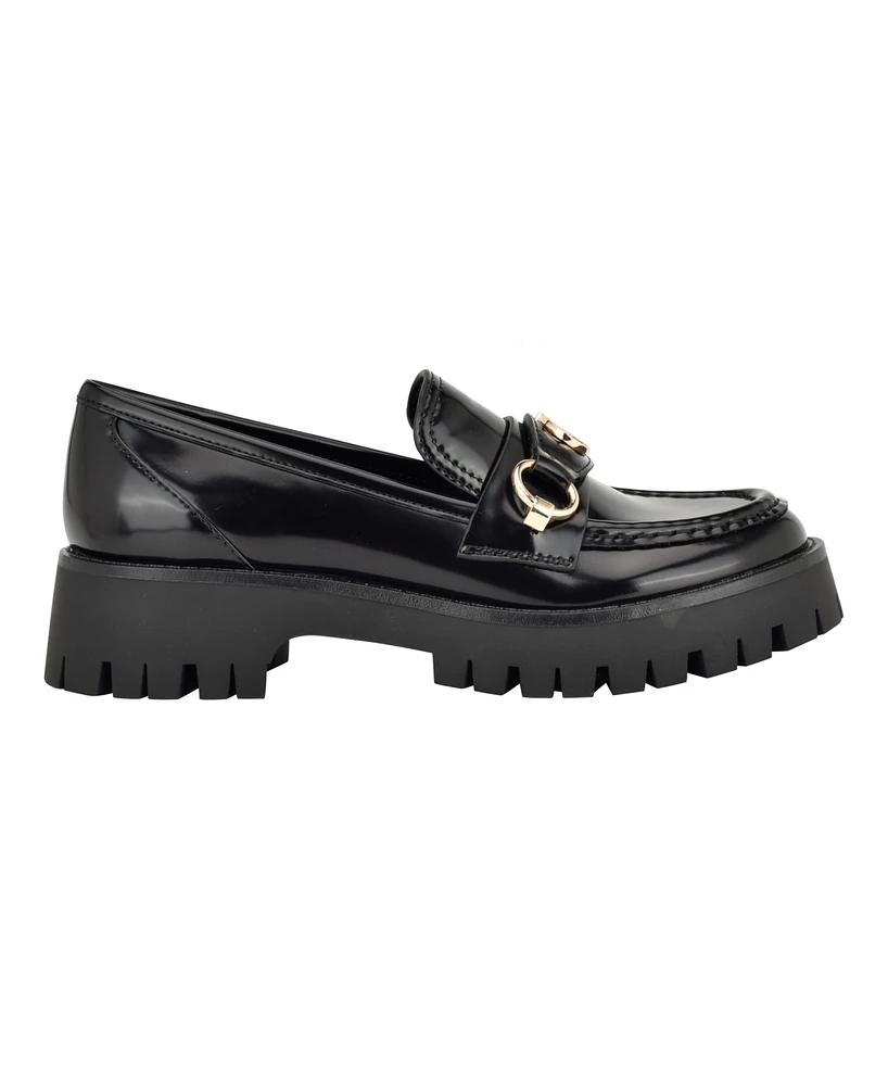 Guess Women's Almost Bit Slip-On Lug Loafer