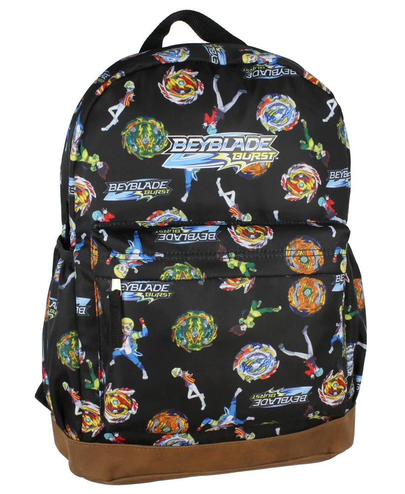 Beyblade Burst Backpack Spinner Top All-Over Characters Anime Pattern School Book Bag