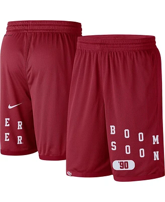 Men's Nike Crimson Oklahoma Sooners Wordmark Performance Shorts