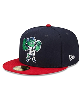 Men's New Era Navy, Red San Antonio Missions Marvel x Minor League 59FIFTY Fitted Hat