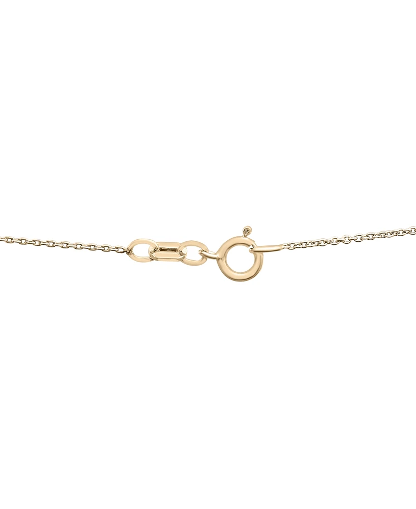 Cultured Freshwater Pearl (3mm) Station 17" Collar Necklace in 14k Gold-Plated Sterling Silver