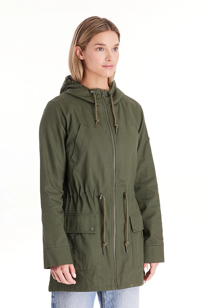 Modern Eternity Maternity Lara - 3 1 Cotton Jacket Military Style