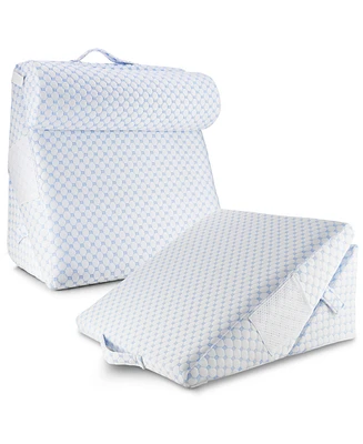 Nestl Adjustable Cooling Cover and Extra Pillow Bed Wedge Pillow