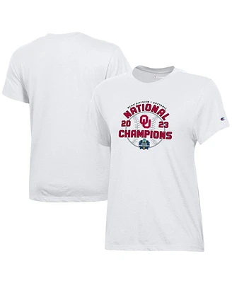 Women's Champion White Oklahoma Sooners 2023 Ncaa Softball Women's College World Series Champions Locker Room T-shirt