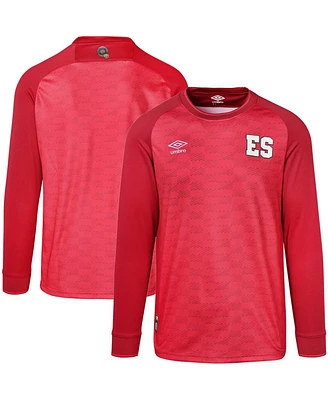 Men's Umbro Red El Salvador National Team 2023/24 Replica Long Sleeve Jersey
