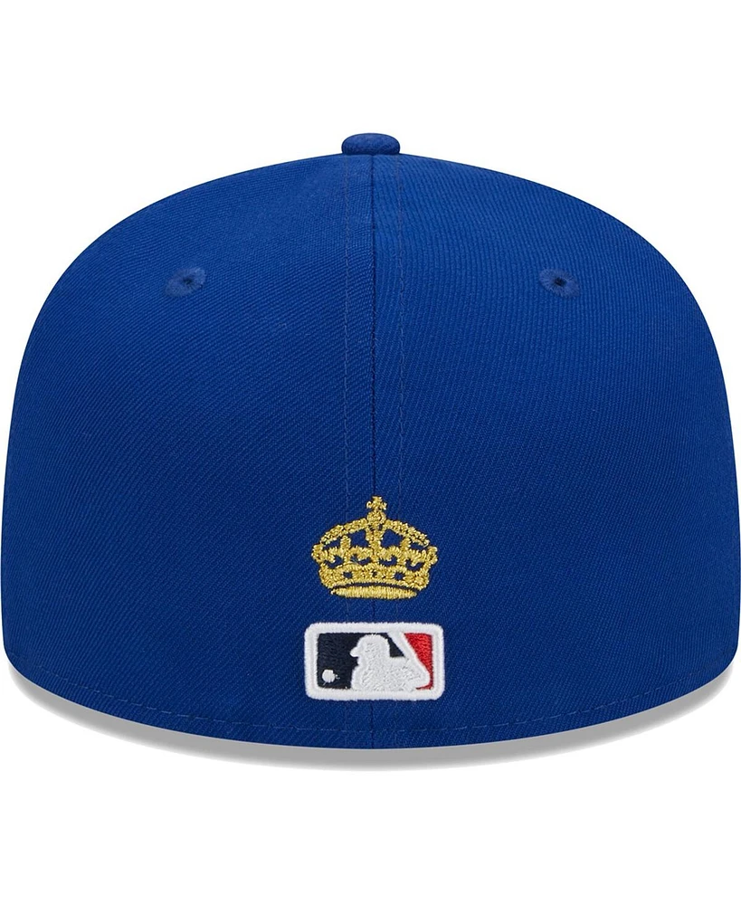 Men's New Era Royal Chicago Cubs 2023 Mlb World Tour: London Series Flag Fill 59FIFTY Fitted Hat