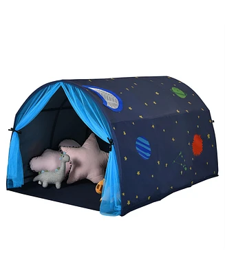 Costway Kids Bed Tent Play Portable Playhouse Twin Sleeping w/Carry Bag