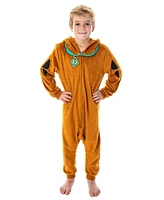 Scooby-Doo Big Girls Scooby Doo Hooded Character One Piece Union Suit Pajama