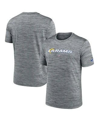 Men's Nike Heather Gray Los Angeles Rams Velocity Performance T-shirt
