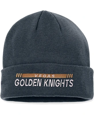 Men's Fanatics Black Vegas Golden Knights Authentic Pro Rink Cuffed Knit Hat