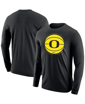 Men's Nike Black Oregon Ducks Basketball Long Sleeve T-shirt