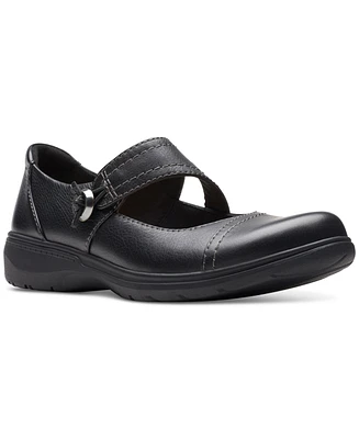 Clarks Women's Carleigh Jane Top-Stitched Strap Shoes