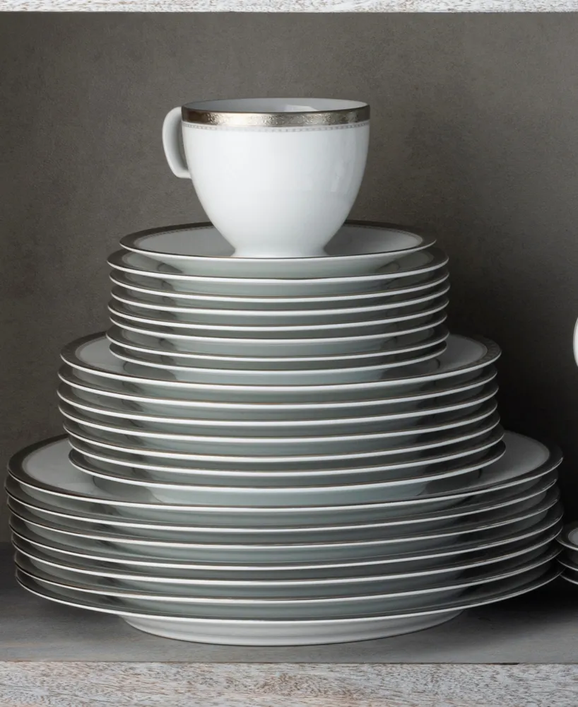 Noritake Charlotta Platinum Piece Dinnerware Set