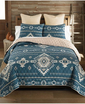 Donna Sharp Mesquite Reversible 3-Piece Quilt Set, Twin