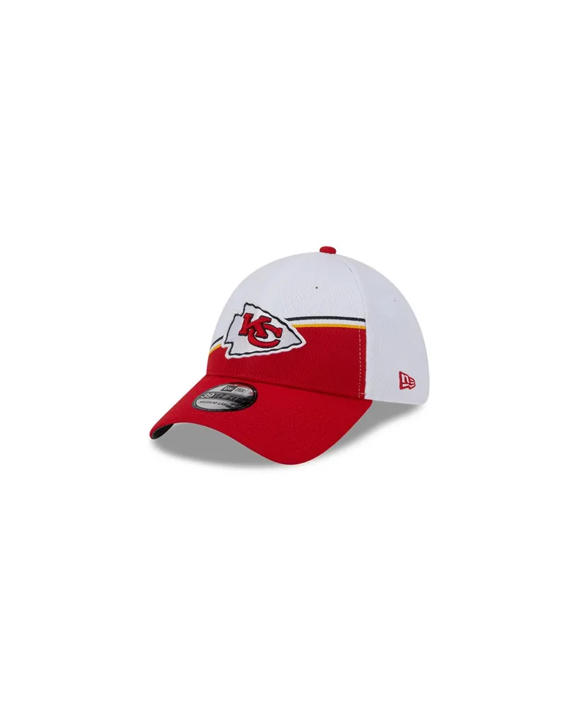 Men's New Era White, Red Kansas City Chiefs 2023 Sideline 39THIRTY Flex Hat