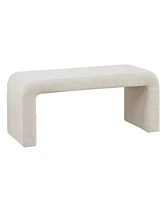 Ink+Ivy Steve 42"W Boucle Waterfall Bench