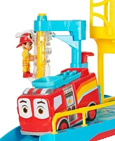 Firebuds Hq Playset with Lights, Sounds, Fire Truck Toy, Action Figure and Vehicle Launcher