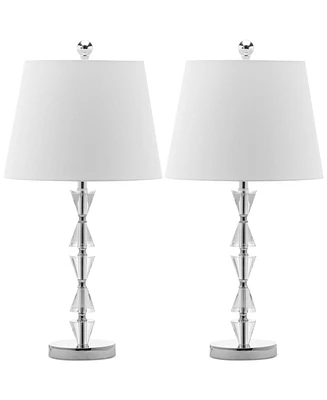 Safavieh Set of 2 Deco Prisms Crystal Lamps