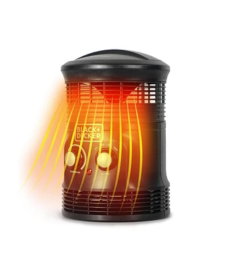 Black & Decker Black and Decker Electric Heater, 360° Surround Portable Heater， Space Heater with 3 Settings and Manual Controls