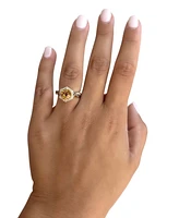 Le Vian Cinnamon Citrine (1-7/8 ct. t.w.) & Diamond (3/8 ct. t.w.) Halo Twist Ring in 14k Gold
